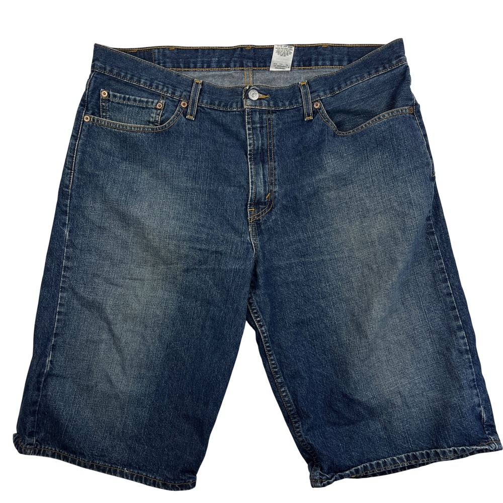 Levis 529 Low Rise Denim Jean Shorts Mens 38 Blue Jorts Y2K Made In Mexico